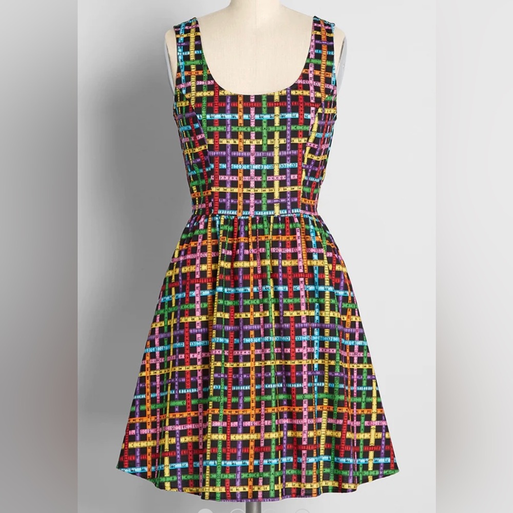 Retrolicious Taking Drastic Measures Fit & Flare Dress Size XL New With Tags